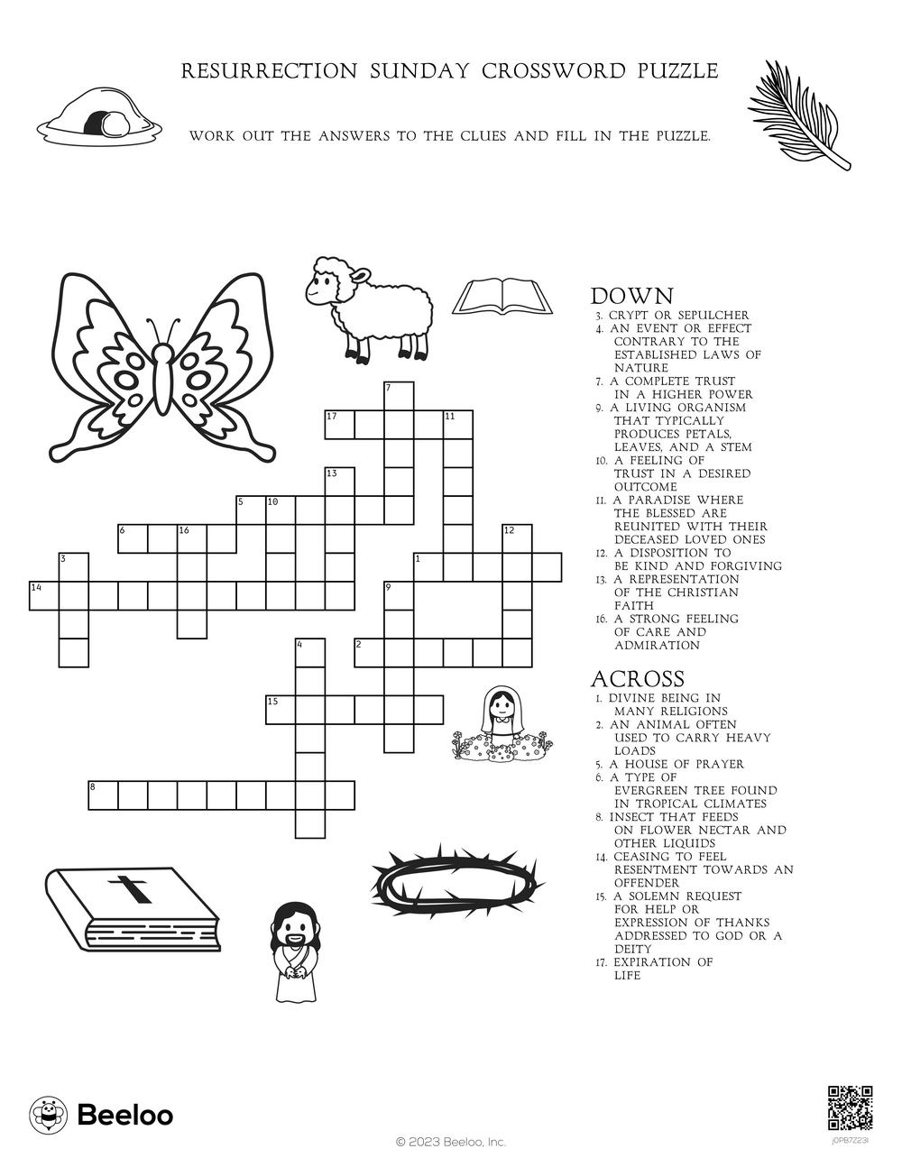 Printable Sunday Crossword Puzzles PDF