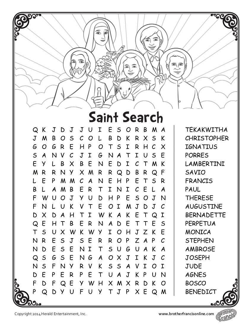 Free Printable Catholic Crossword Puzzles