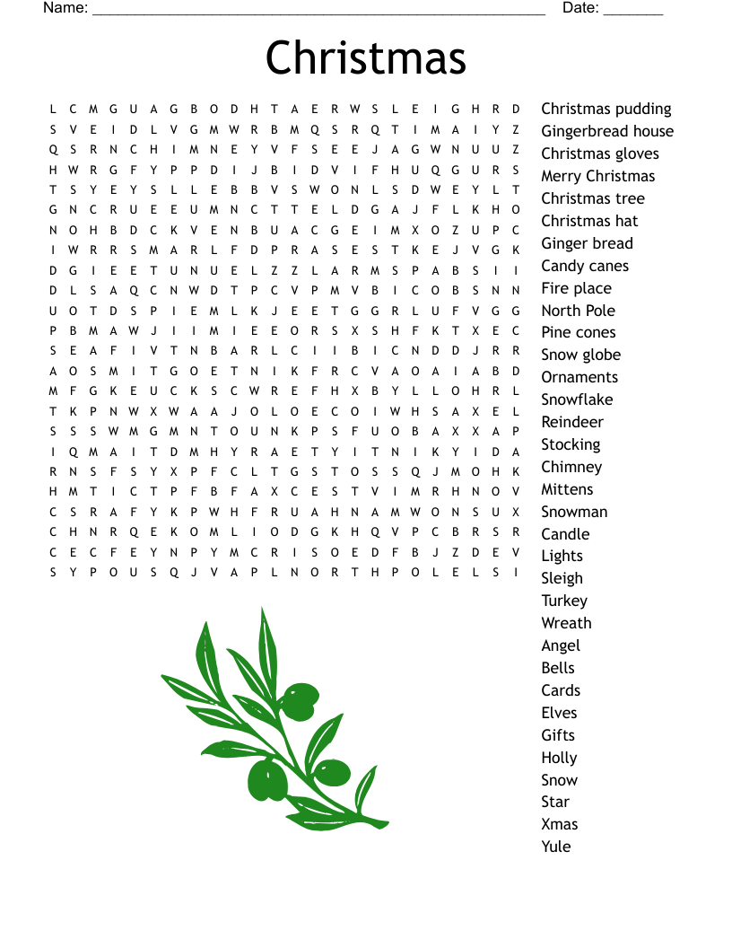 Hard Christmas Crossword Puzzles Printable