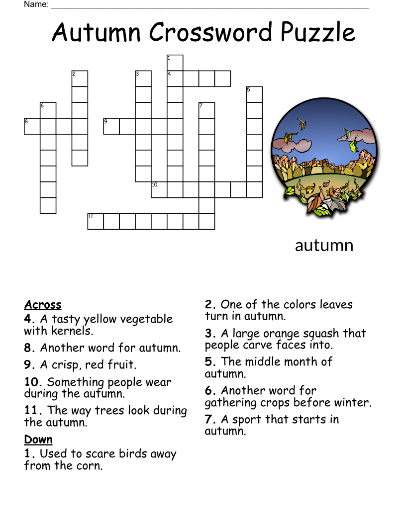 September Crossword WordMint