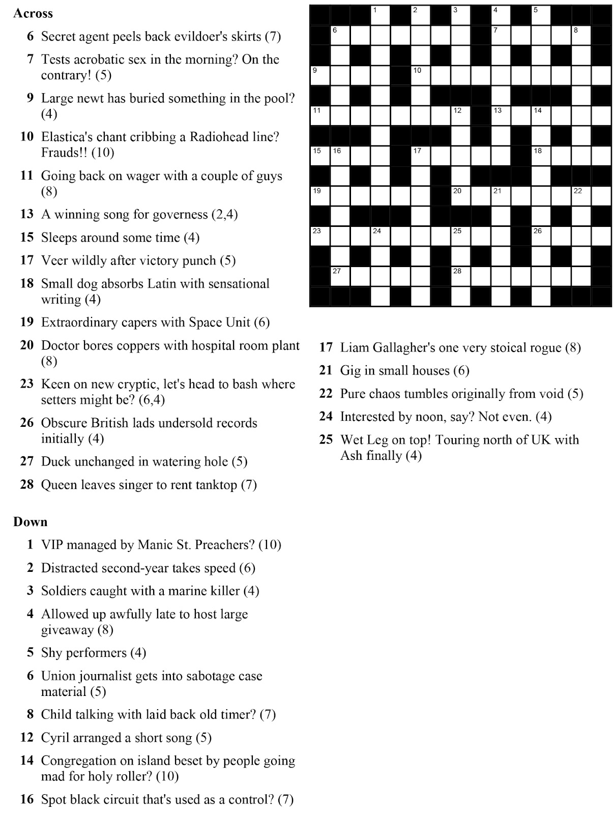 Some Of The Most Fun Cryptic Clues Ever Written Some Of The Most Fun Cryptic Clues Ever Written