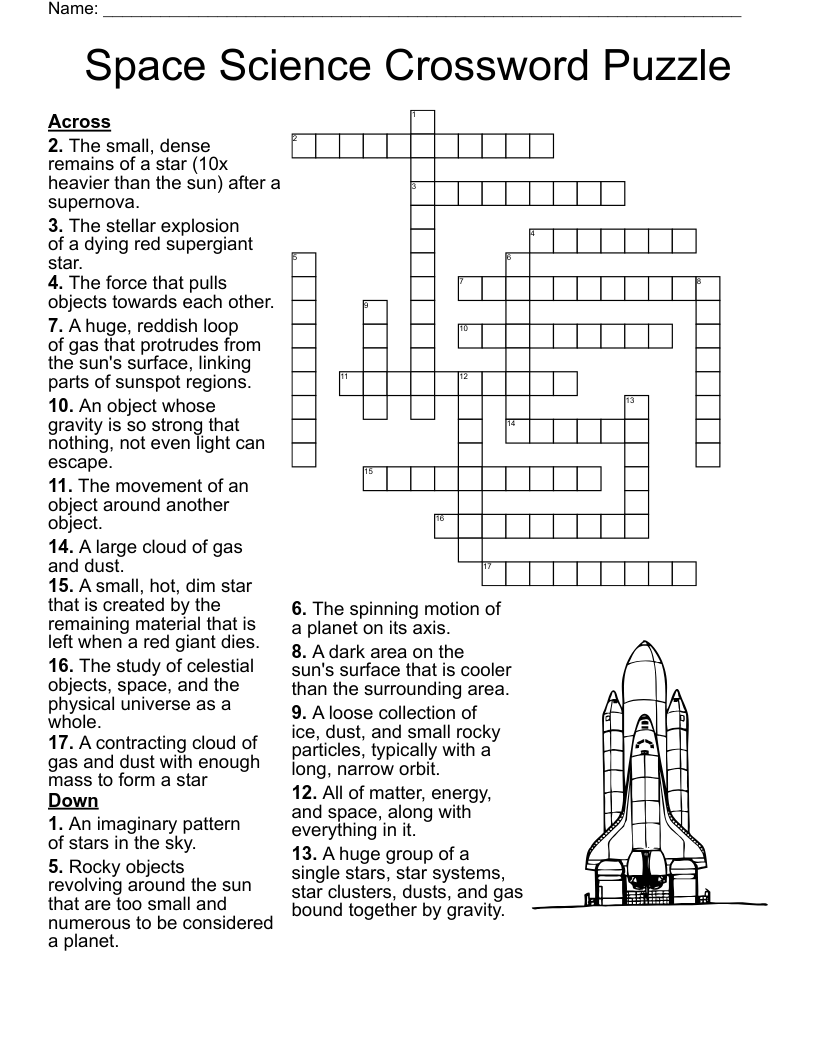 Star Crossword Puzzles Printable