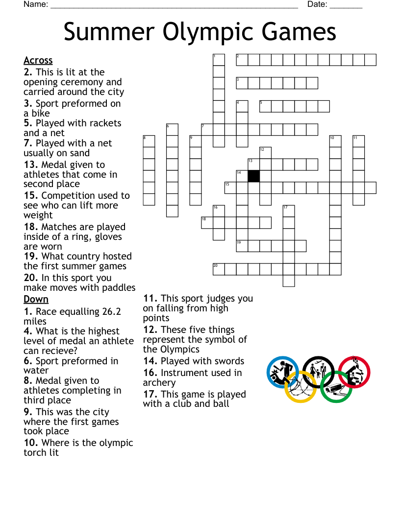Sports Crossword WordMint