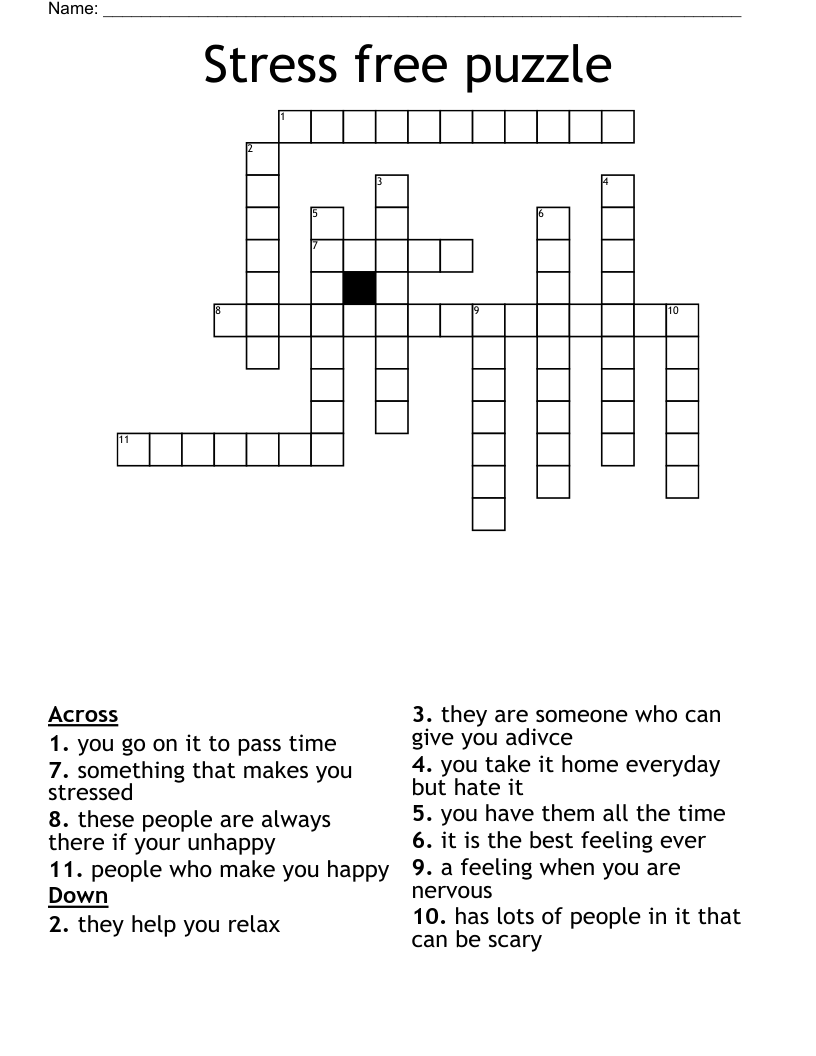 Free Printable Crossword Sheets