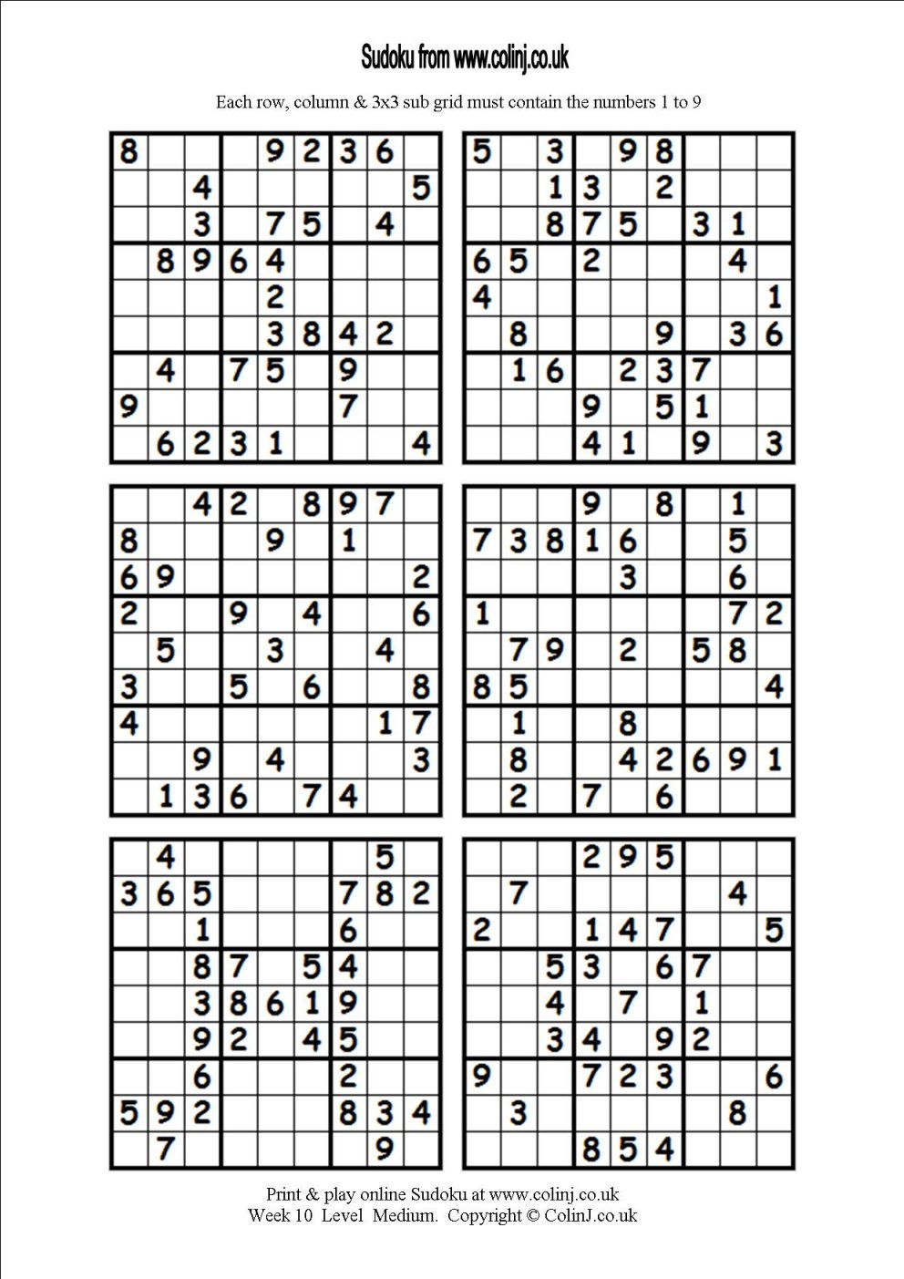Sudoku Puzzle Free Printable Richardtoasputnene1975 s Ownd Sudoku Puzzle Free Printable Richardtoasputnene1975 s Ownd
