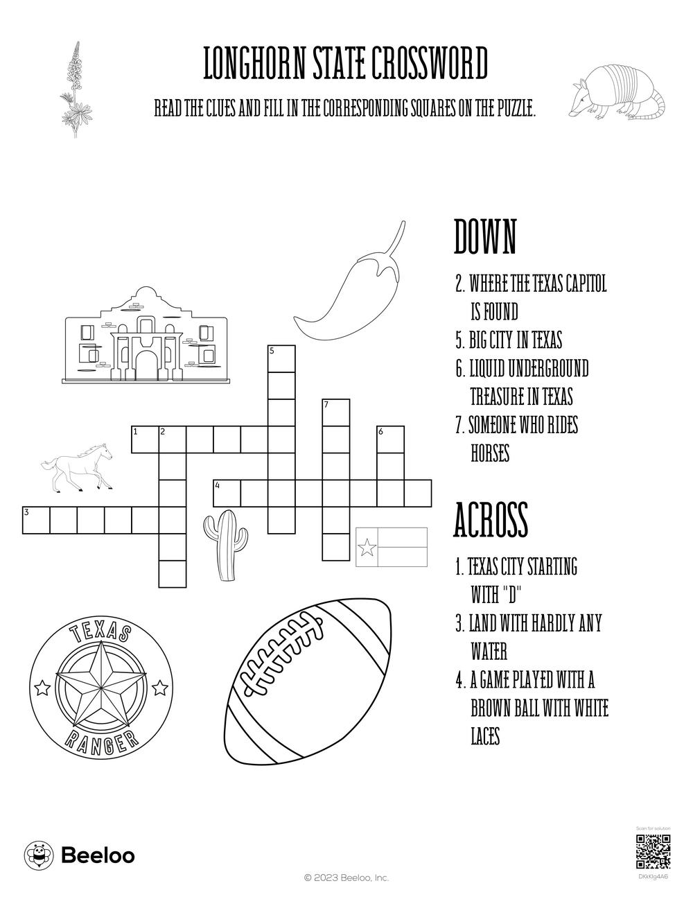 Free&Easy Printable Crossword Puzzles for Adults