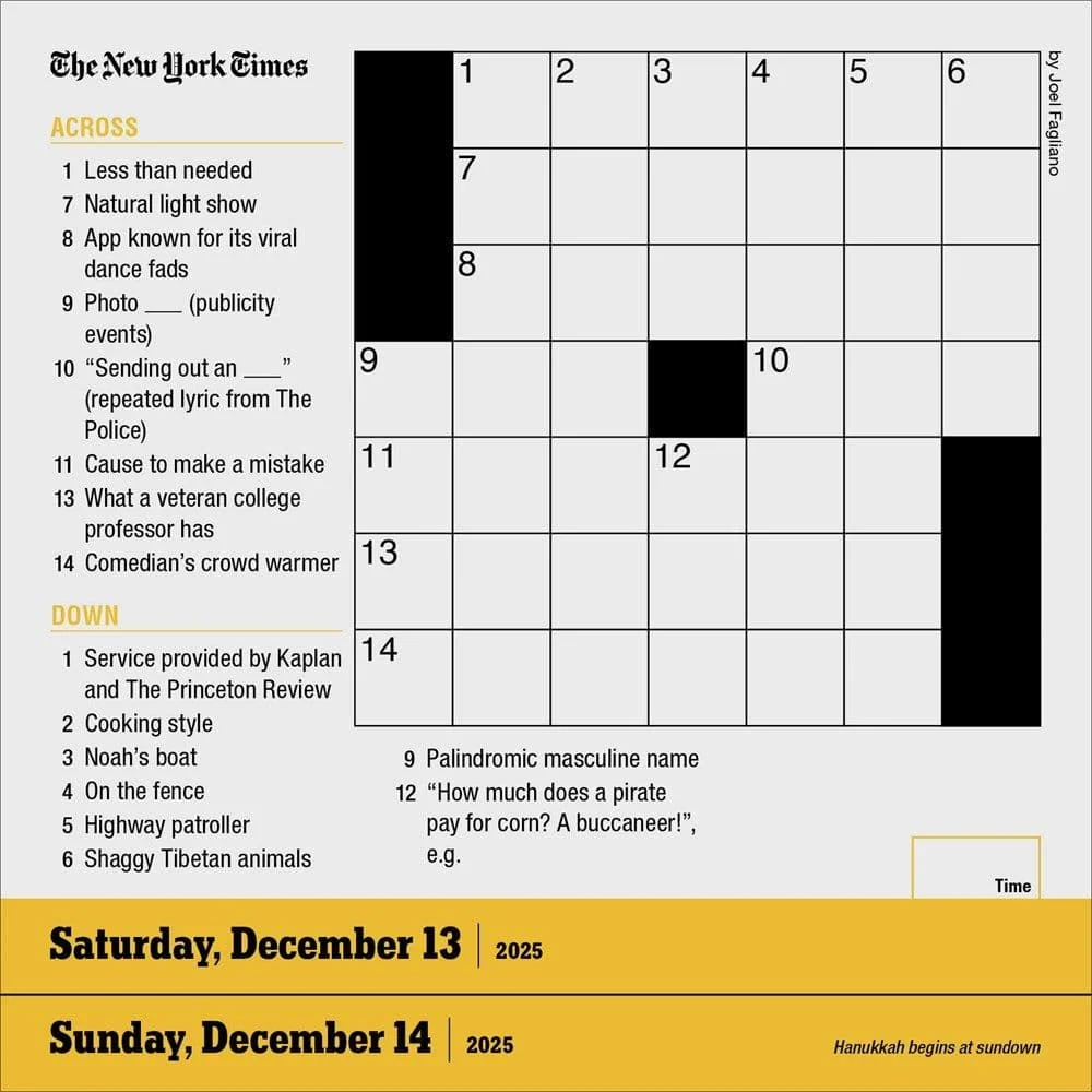 Mini Crossword Printable
