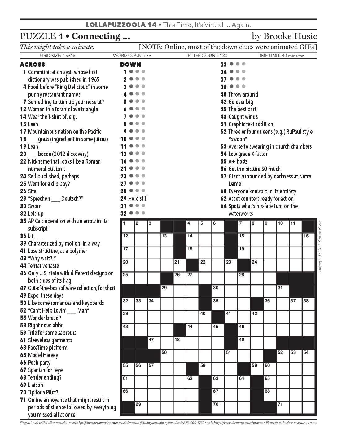 Printable Sunday Times Crossword Puzzles