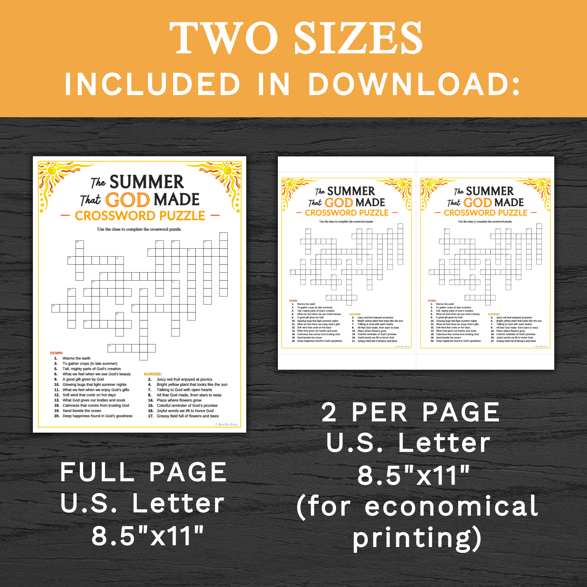 Happy Bible Crossword Puzzle Printable