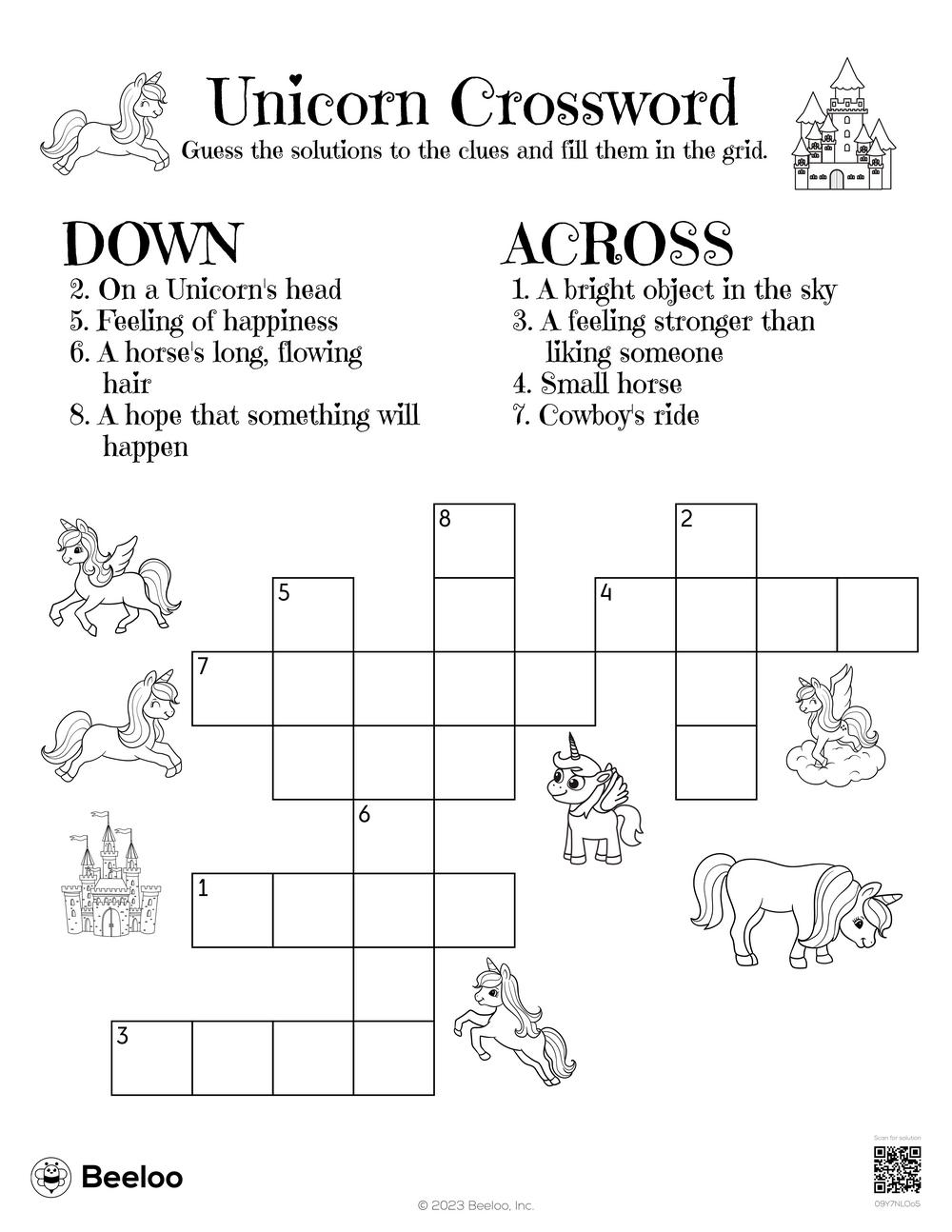Children Crossword Puzzles Printable