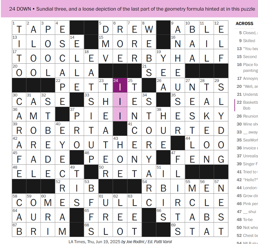 Washington Post Crossword Clue R crossword