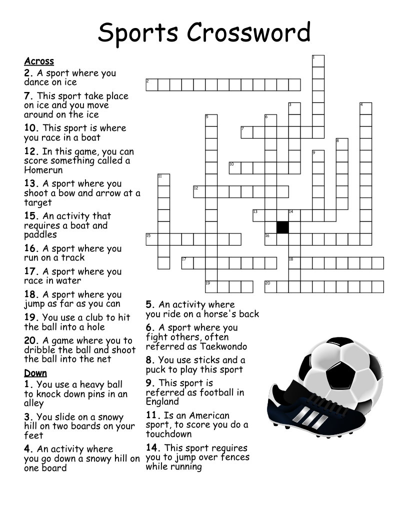 3rd Grade Crossword Puzzles Printable