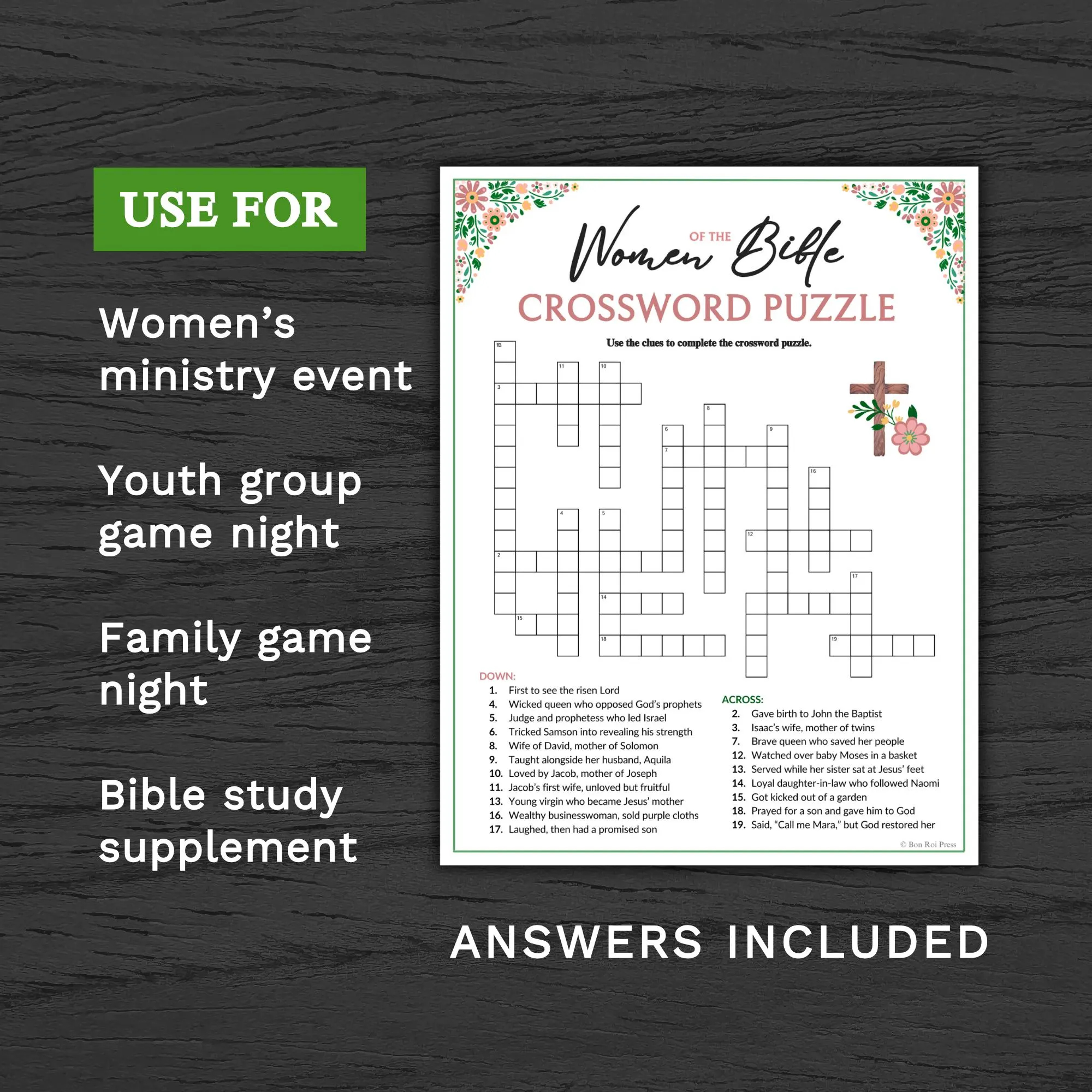 Free Printable Ladies Bible Crossword Puzzles with Scripture Free Printable Ladies Bible Crossword Puzzles with Scripture