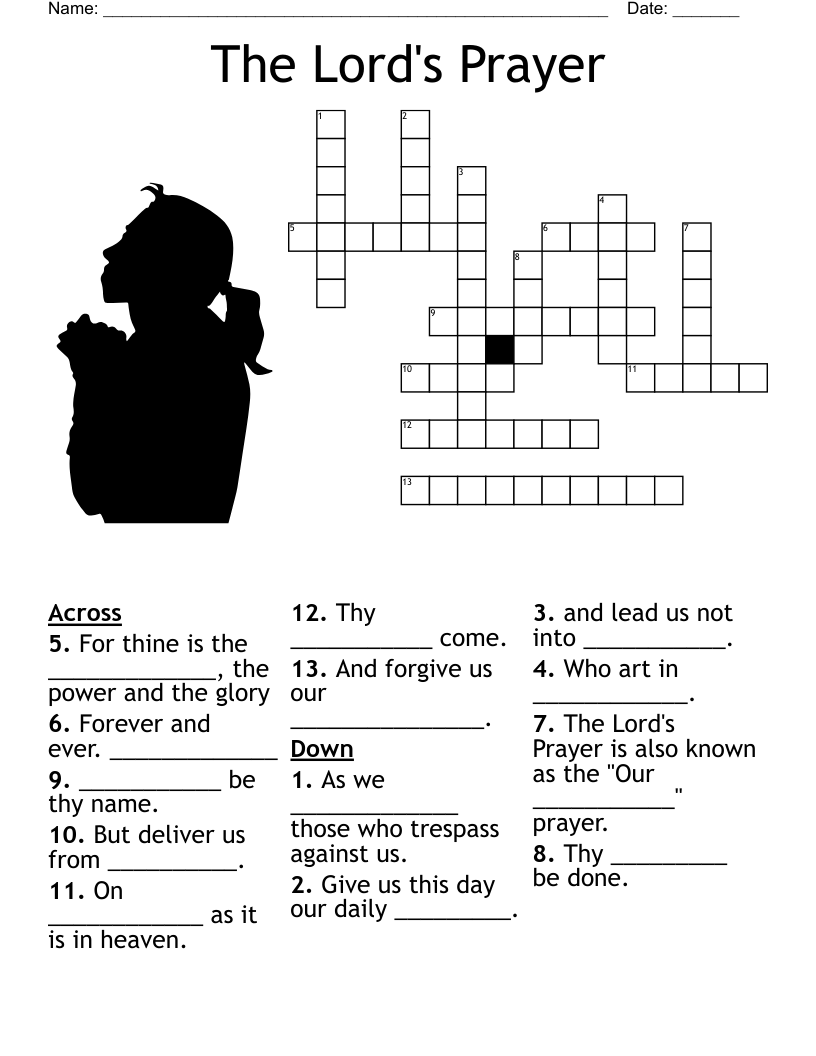 Worship Crossword WordMint